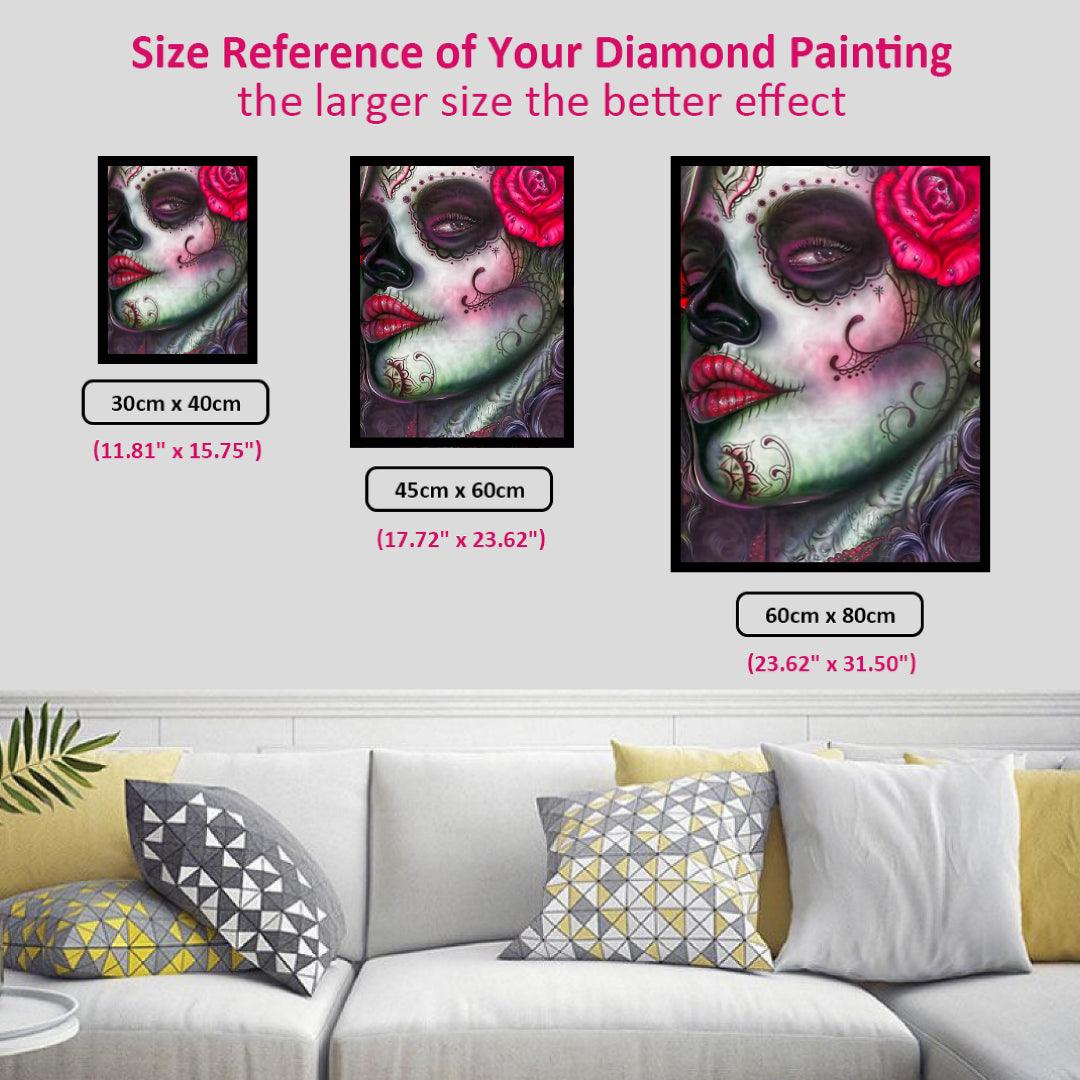 Charming Skull Lady Diamond Painting