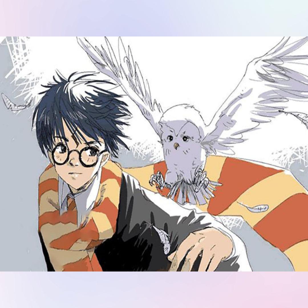 Hedwig and Harry Potter Diamond Painting