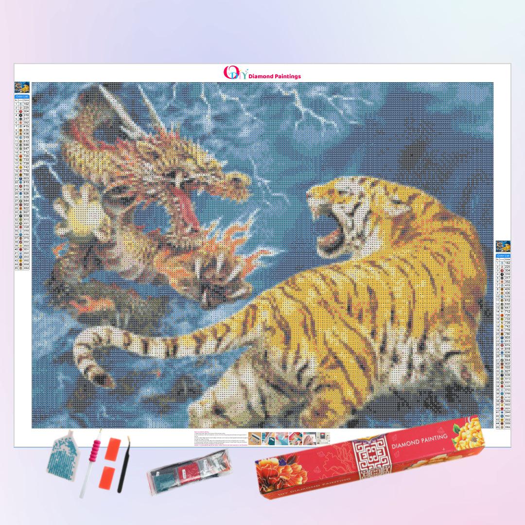 Dragon vs Tiger Diamond Painting
