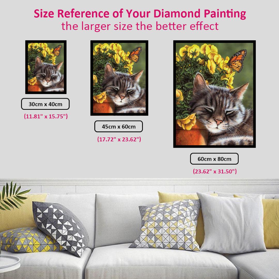 Sleeping Cat Diamond Painting