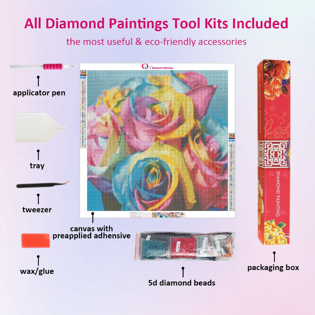 Colorful Rose Diamond Painting