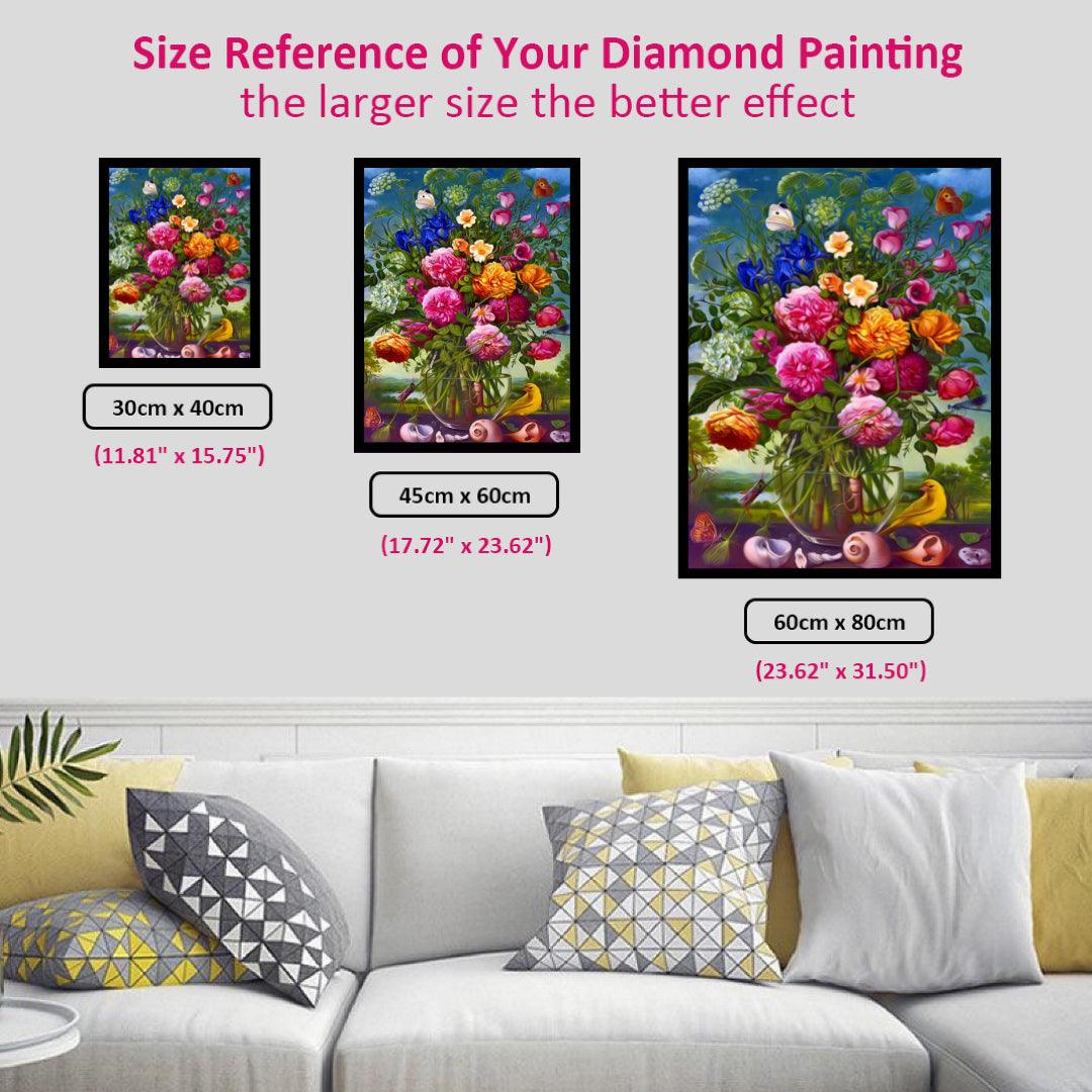 Vibrant Flowers Diamond Painting