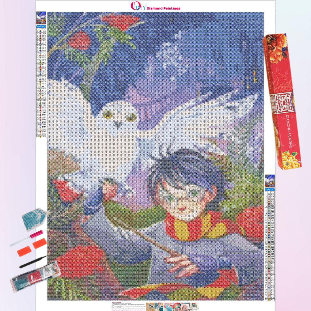 Hedwig and Harry Potter Diamond Painting