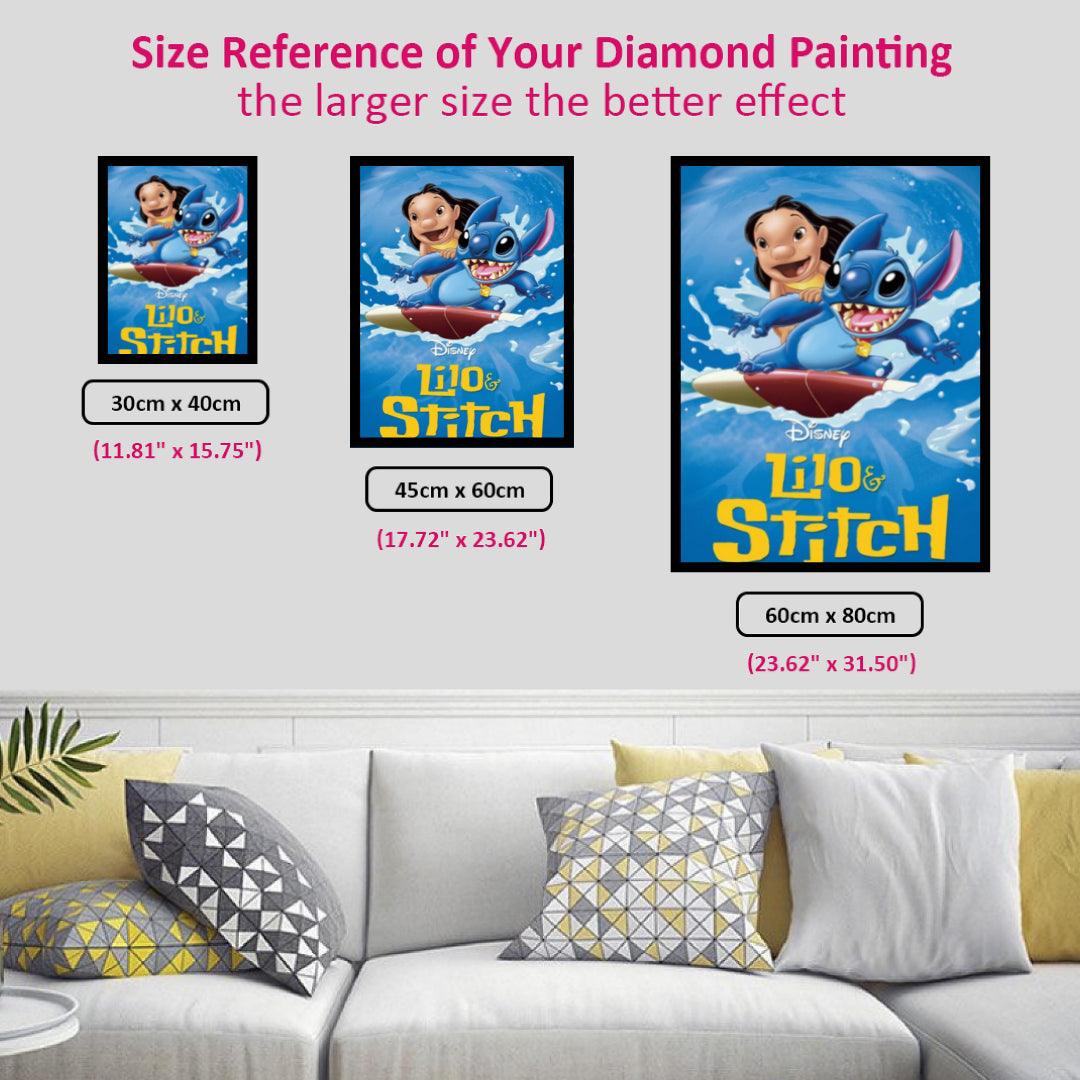 Lilo & Stitch Surfing Diamond Painting