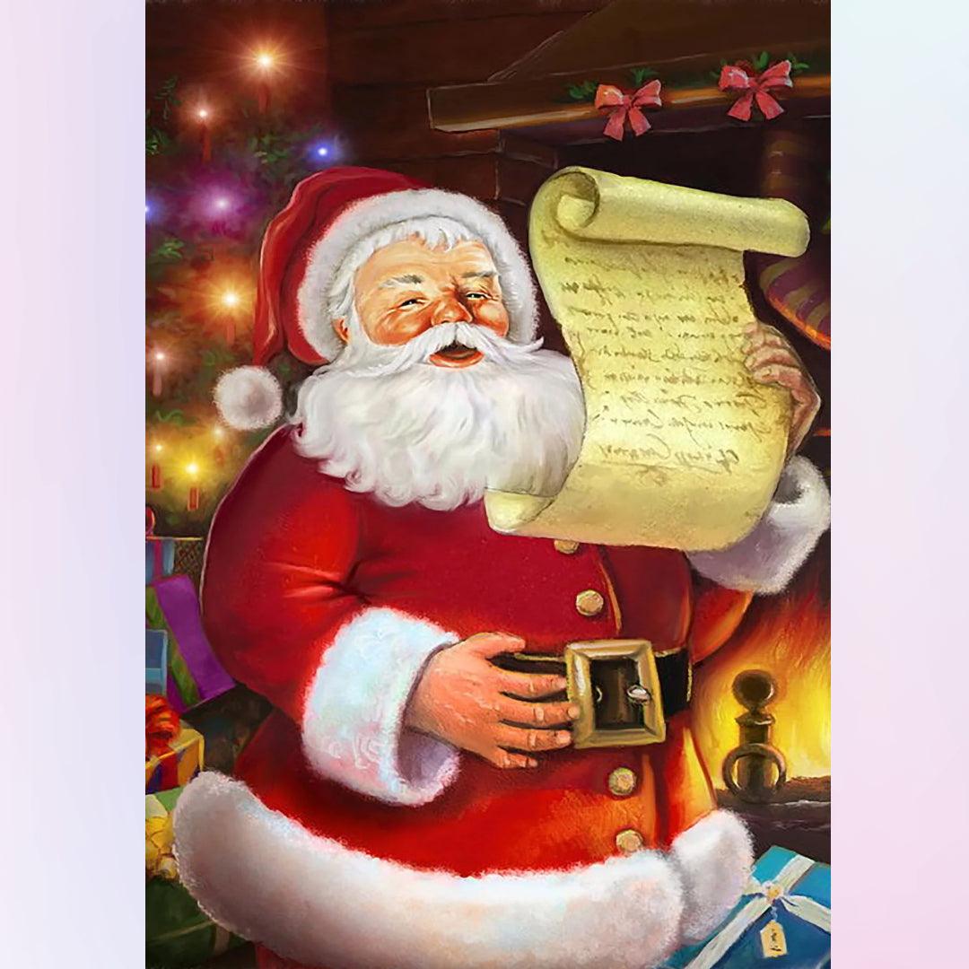 Santa Claus Received Thank-you Letters from the Children Diamond Painting