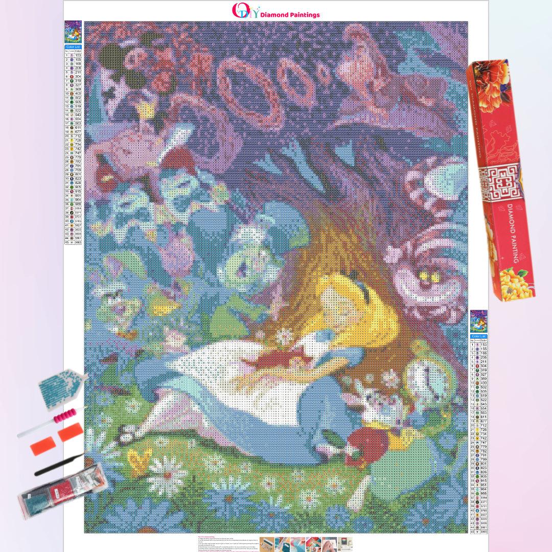 Alice Takes A Nap under the Tree Diamond Painting