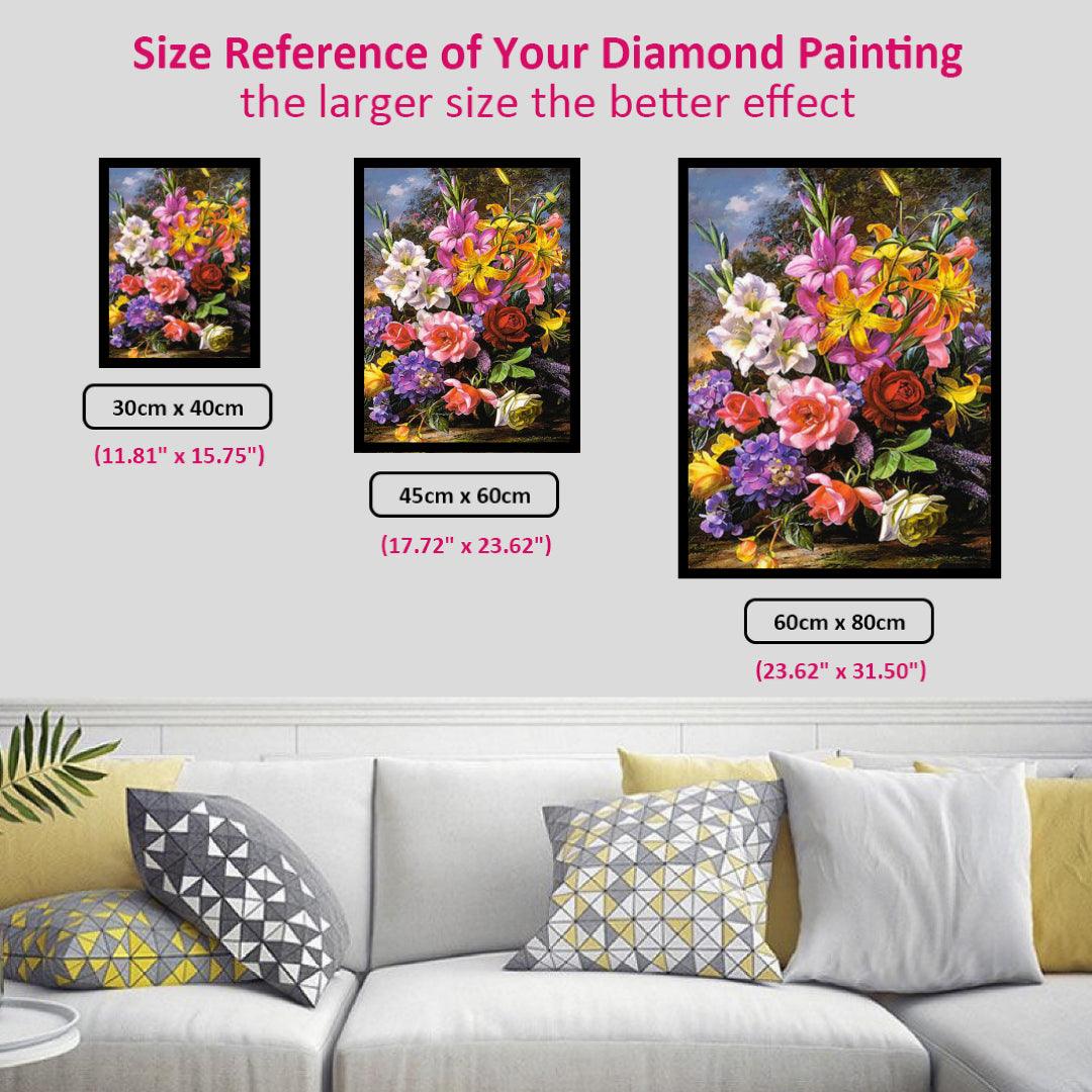 Colorful Flowers Diamond Painting