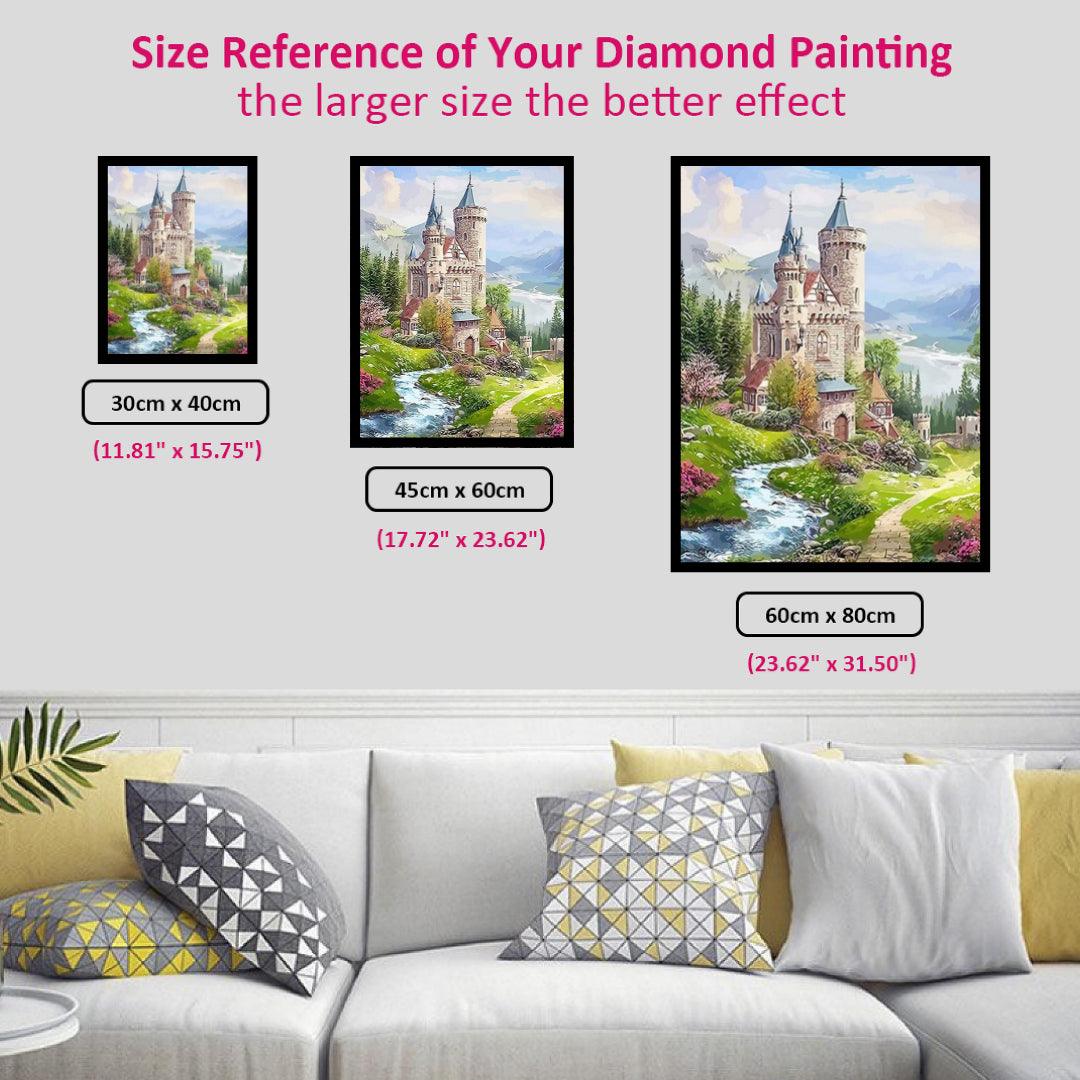 Castle in Countryside Diamond Painting