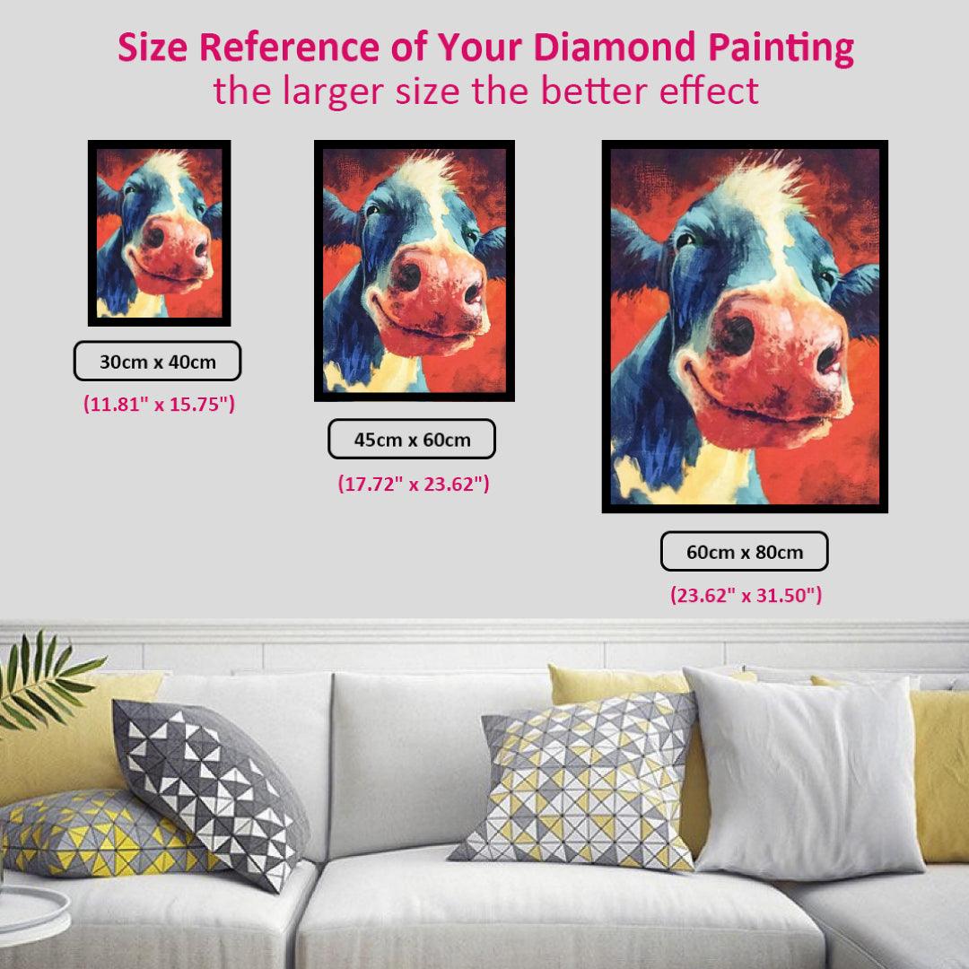 Cow in A Happy Mood Diamond Painting