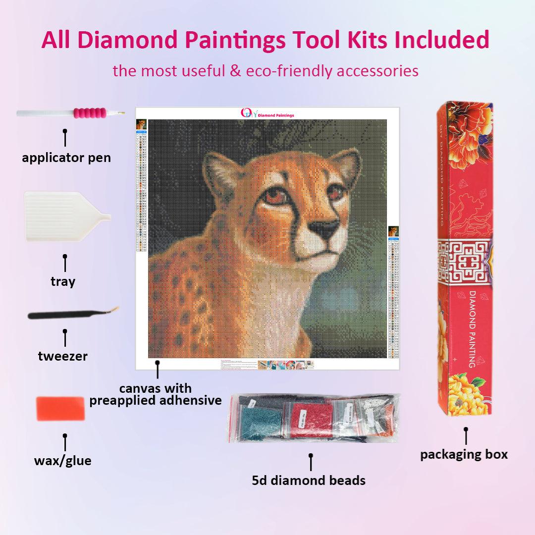 Leopard Clear Eyes Diamond Painting