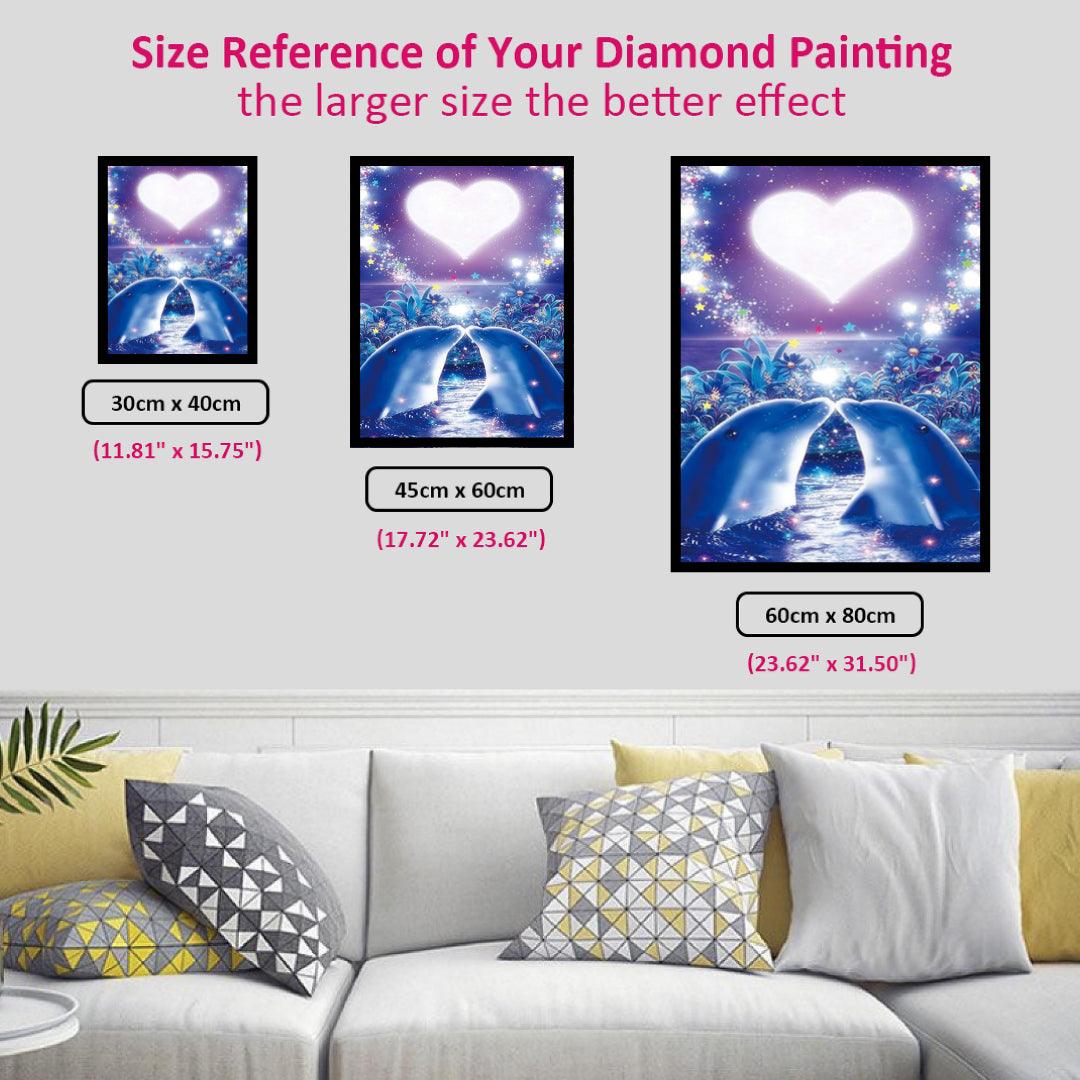 Dolphin Falling in Love Diamond Painting