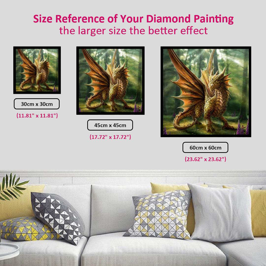 Little Dragon in the Forest Diamond Painting