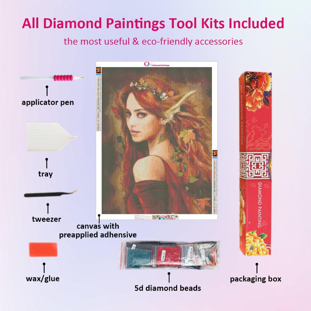 Red Maple Fairy Diamond Painting