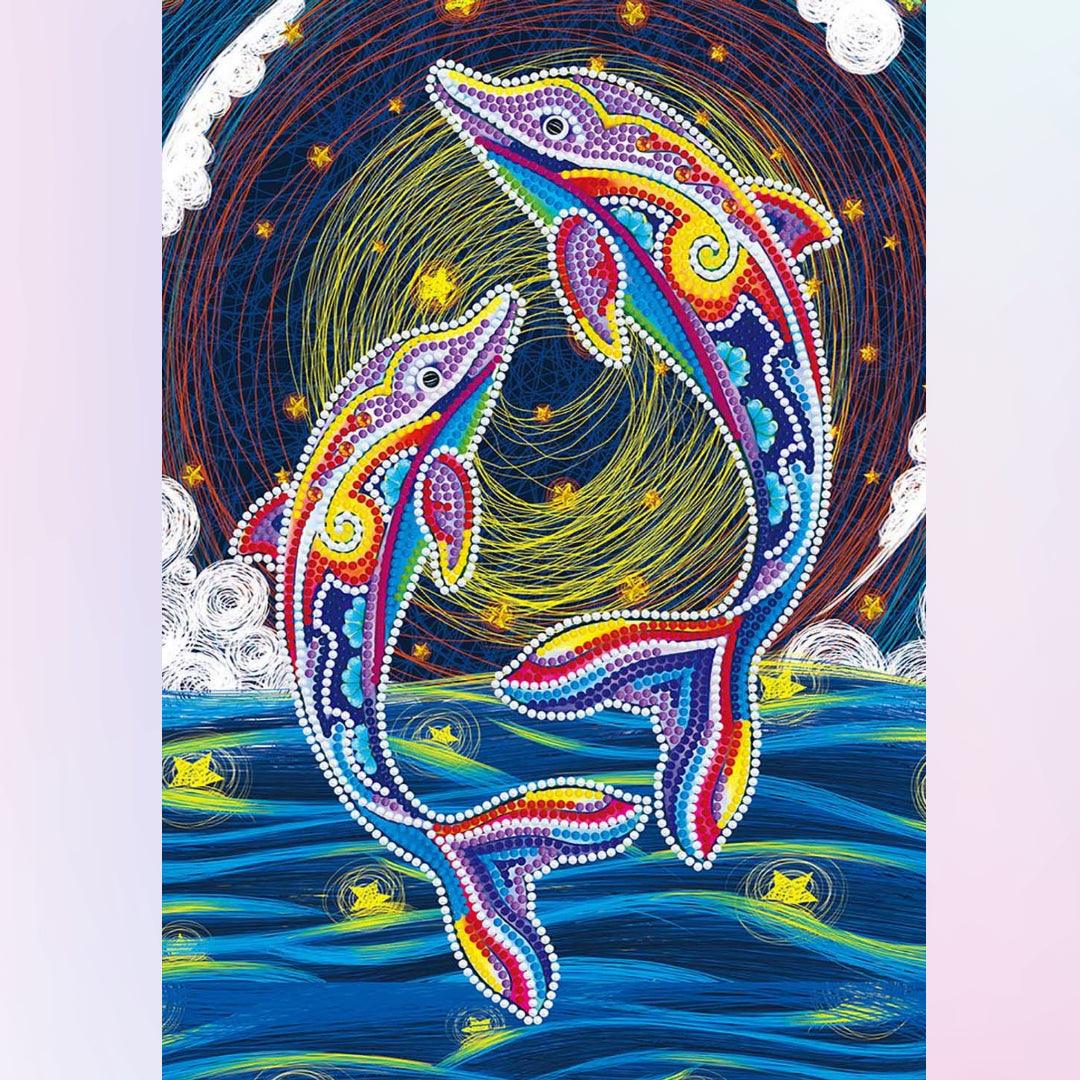 Colorful Dolphin Diamond Painting