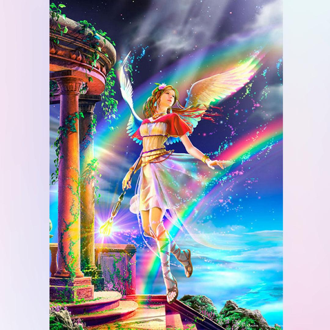 Light Fairy in the Rainbow Diamond Painting