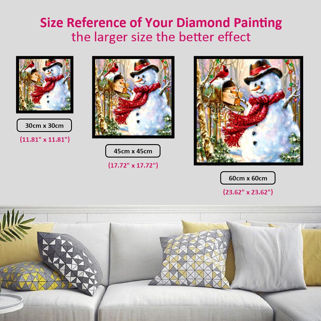 Letters to Snowman Diamond Painting