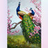 Peacocks with Peach Blossom Diamond Painting