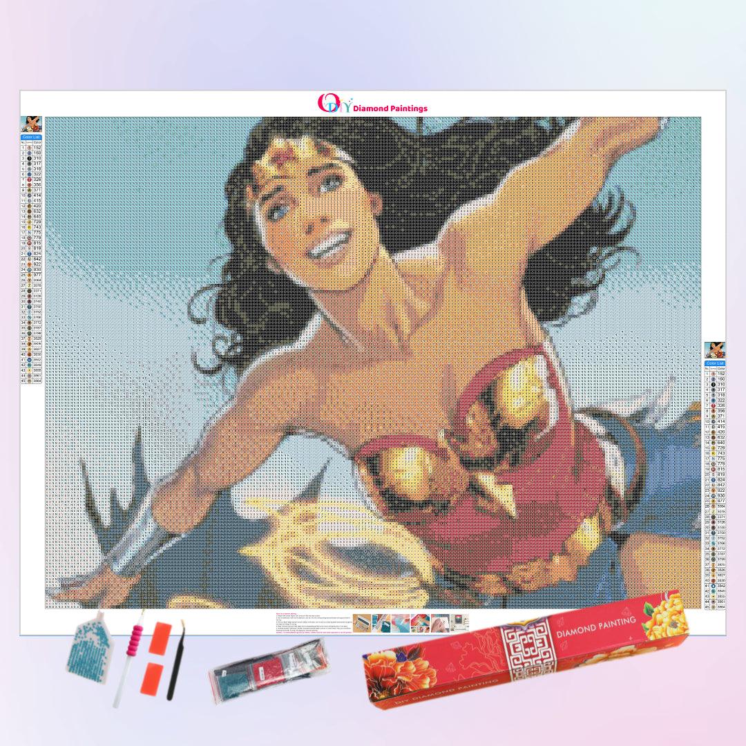 Excited Wonder Woman Diamond Painting