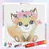 Cute Fox with Rose Crown Diamond Painting