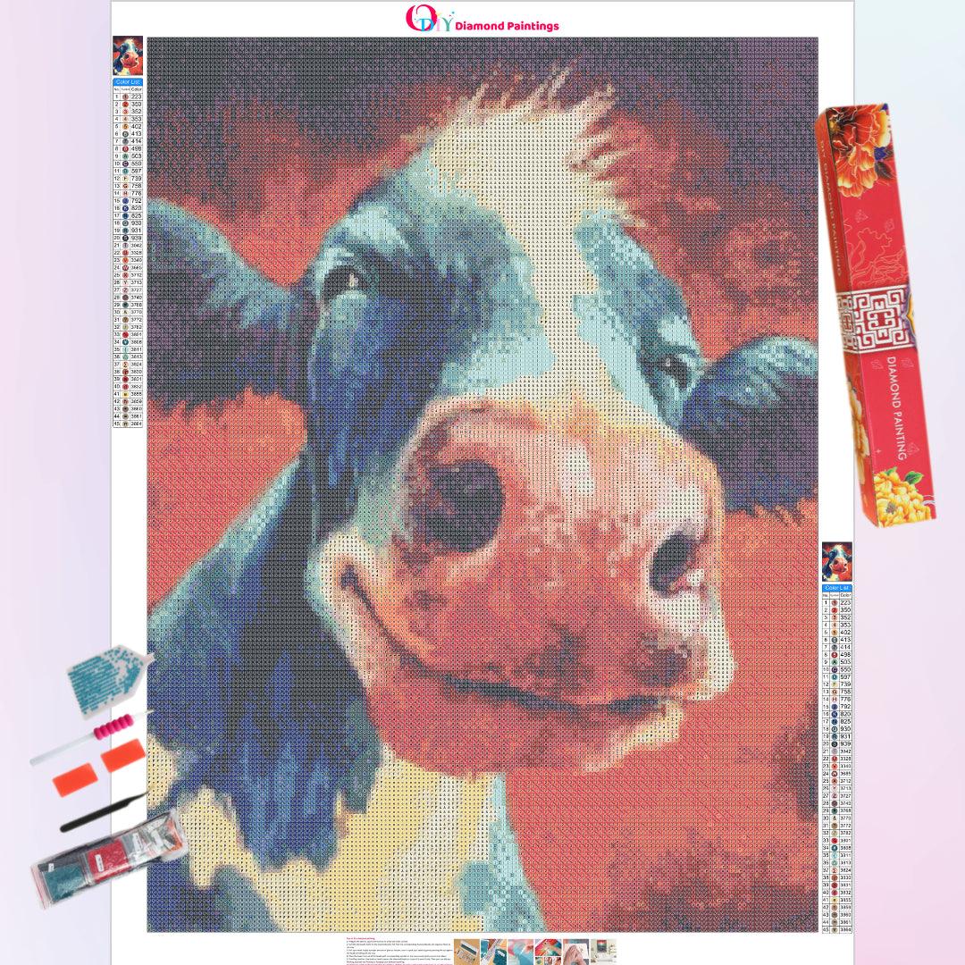 Cow in A Happy Mood Diamond Painting