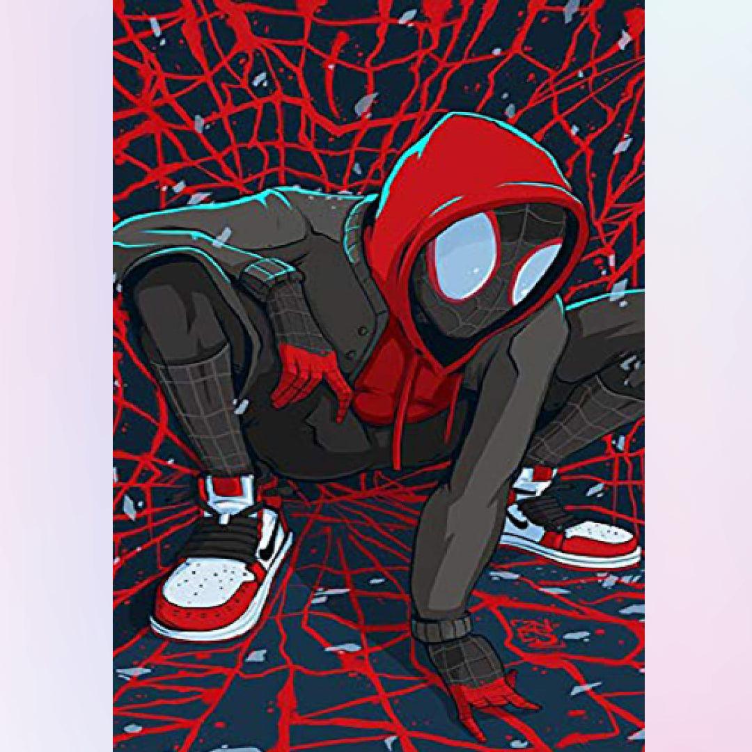 Black Spider Man Diamond Painting