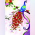 Peacock with Rose Diamond Painting