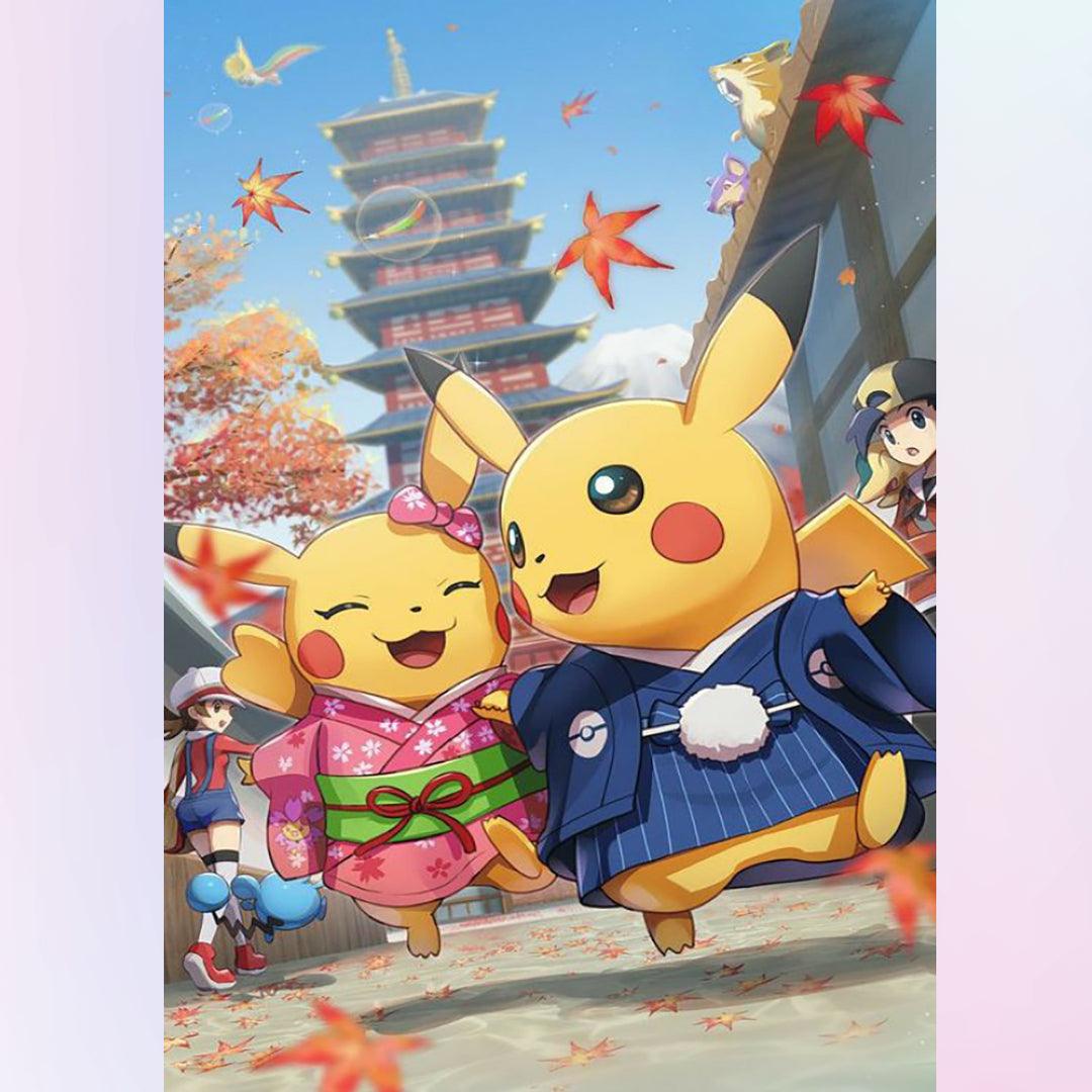 Pikachu's Happy Dating Diamond Painting