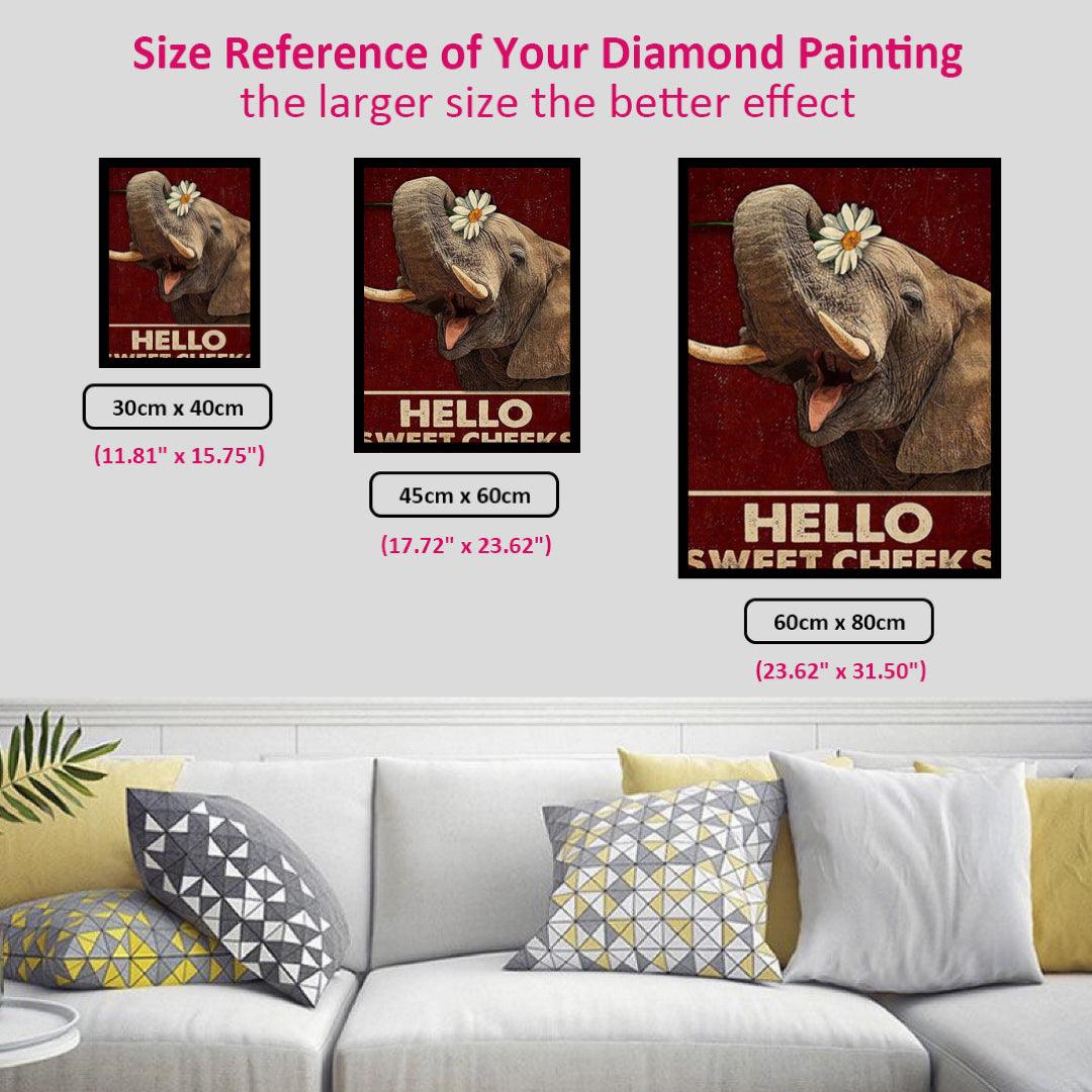 Hello Sweet Elephant Diamond Painting