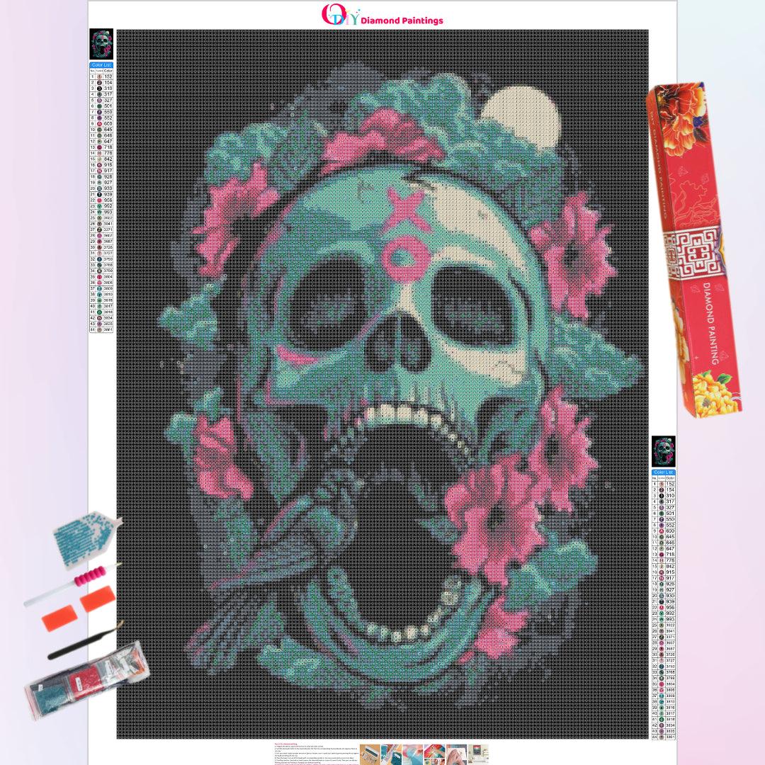 Large-mouthed Skull Diamond Painting