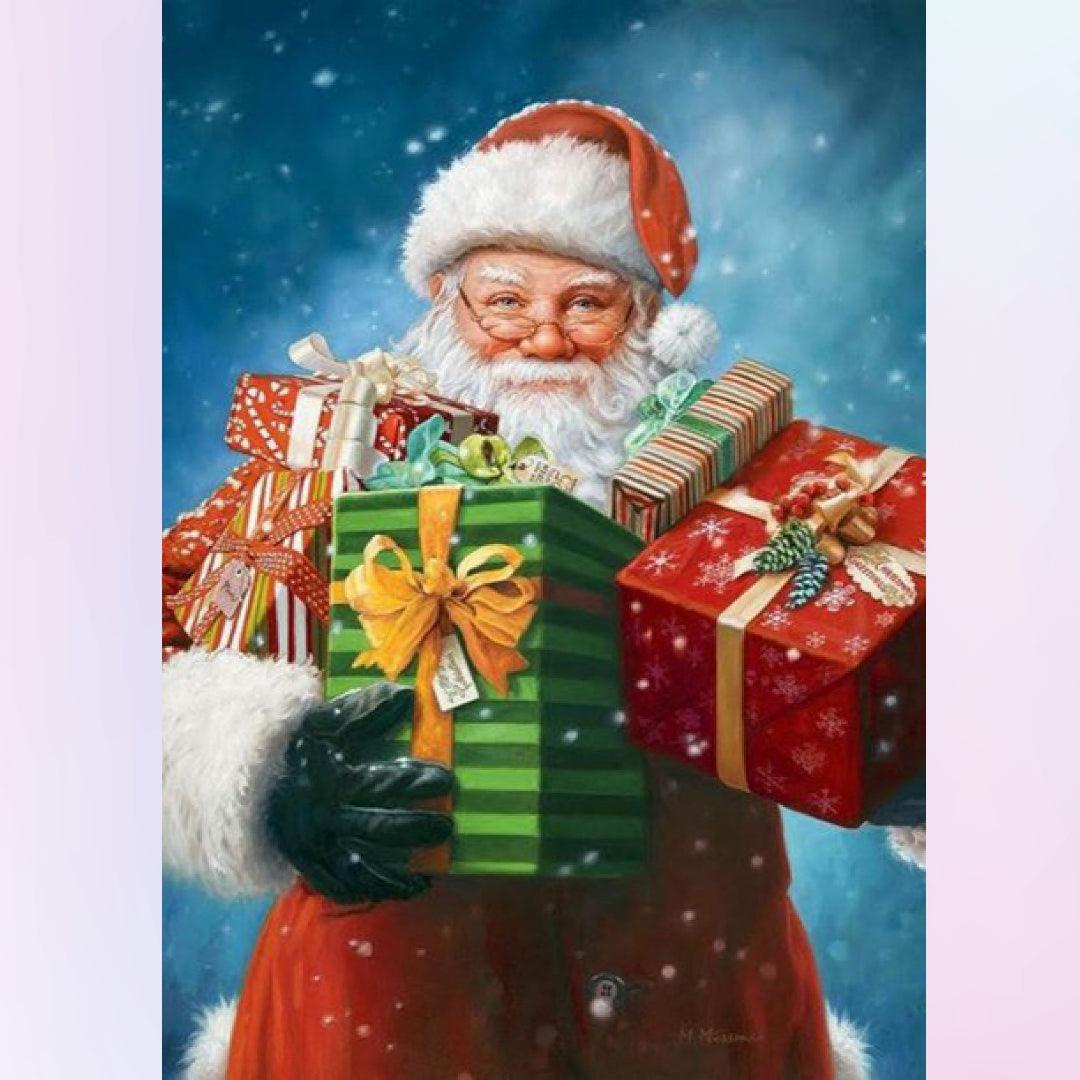 Santa Claus with Christmas Gifts Diamond Painting