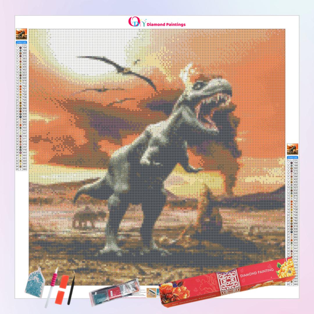 Powerful Dinosaur Diamond Painting