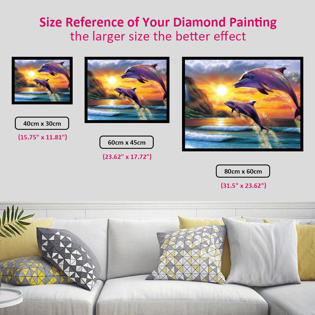 Dolphin in the Sunset Diamond Painting