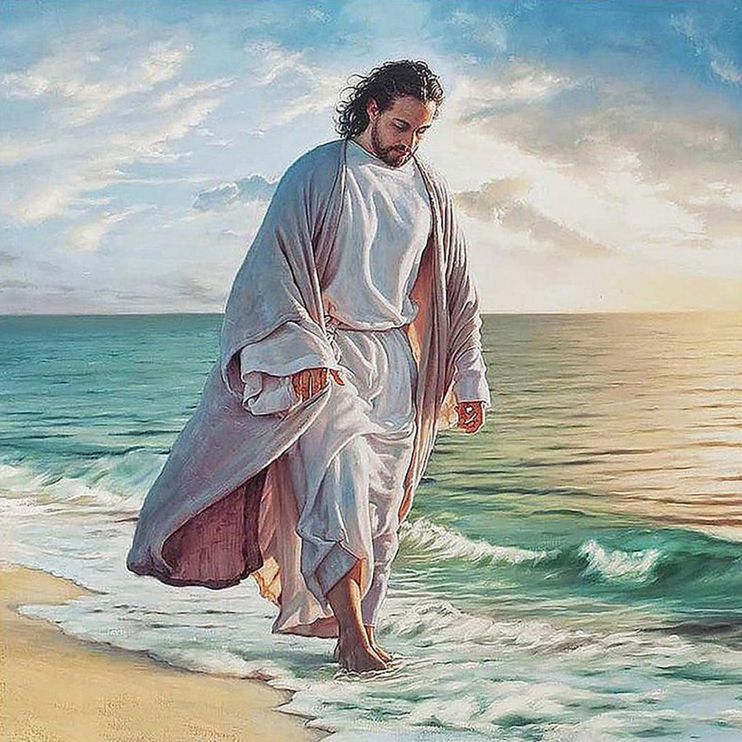 Jesus Walking by the Seaside Diamond Painting