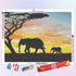Elephant Homecoming at Sunset Diamond Painting