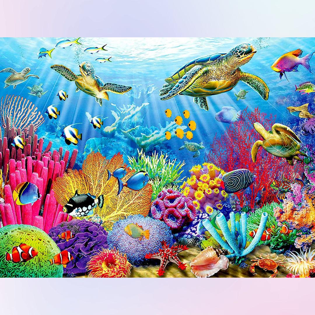 Beautiful Turtles Underwater World Diamond Painting