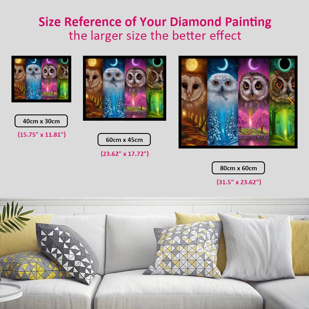 Four Seasons Owls Diamond Painting