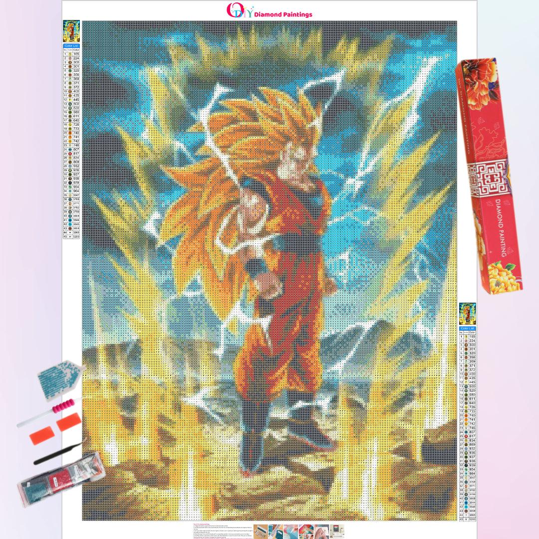Goku The Handsome Super Saiyan III Diamond Painting