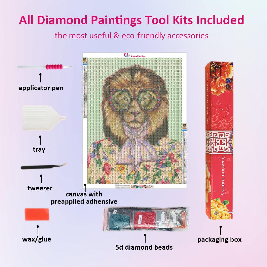 The Fashion Mr. Lion Diamond Painting