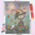 Little Star Witch Walking the Cat Diamond Painting