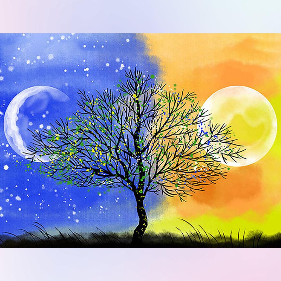 Change of Sun and Moon Diamond Painting