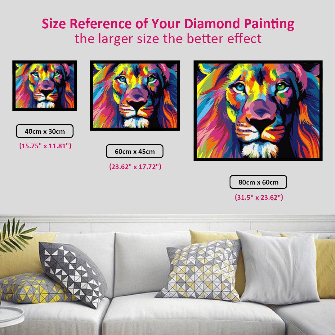 Lion in Different Insights Diamond Painting