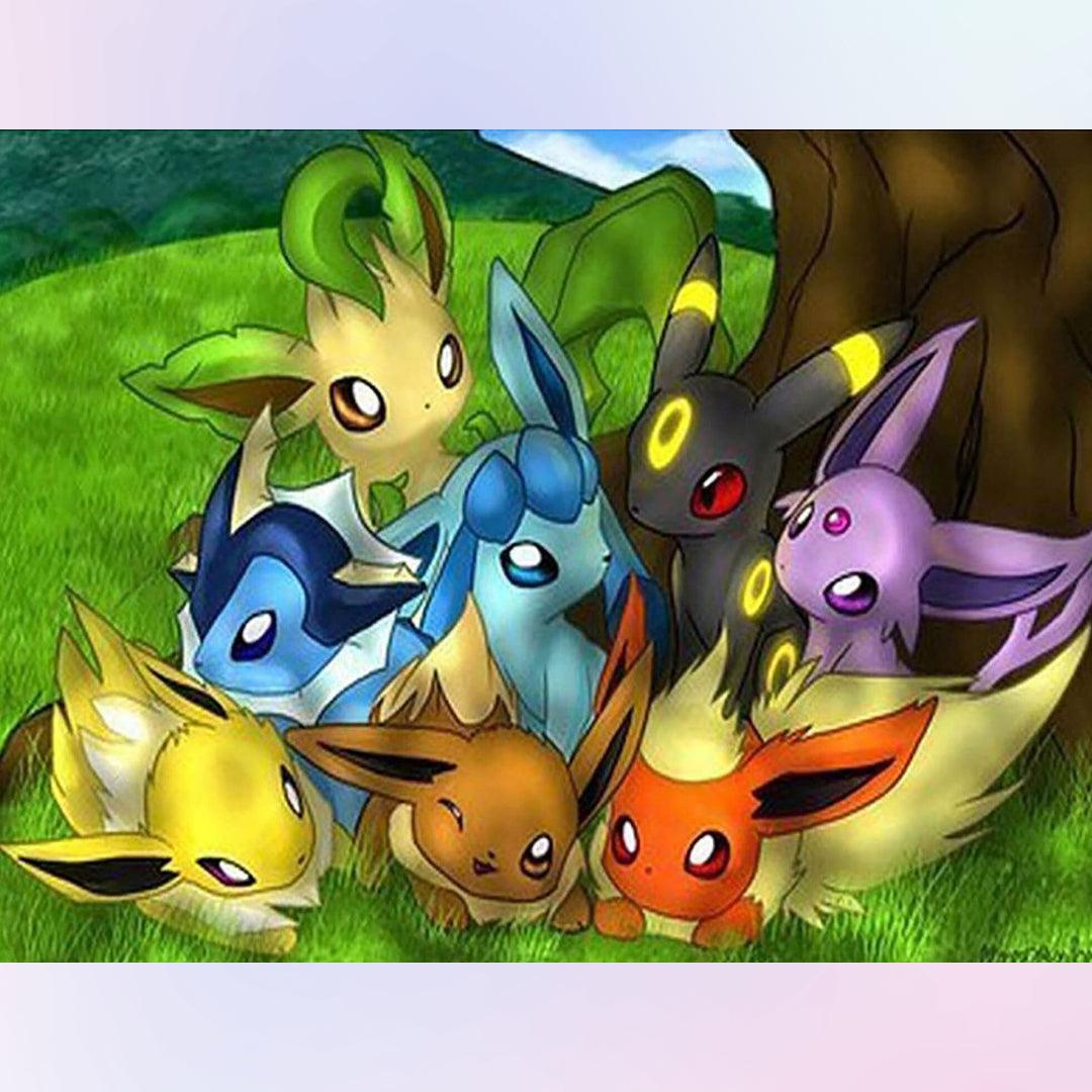 Eevee Family Diamond Painting