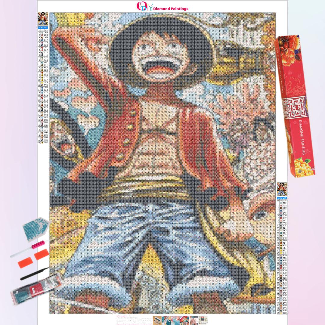 Soul Figure in Straw Hat Pirates Diamond Painting