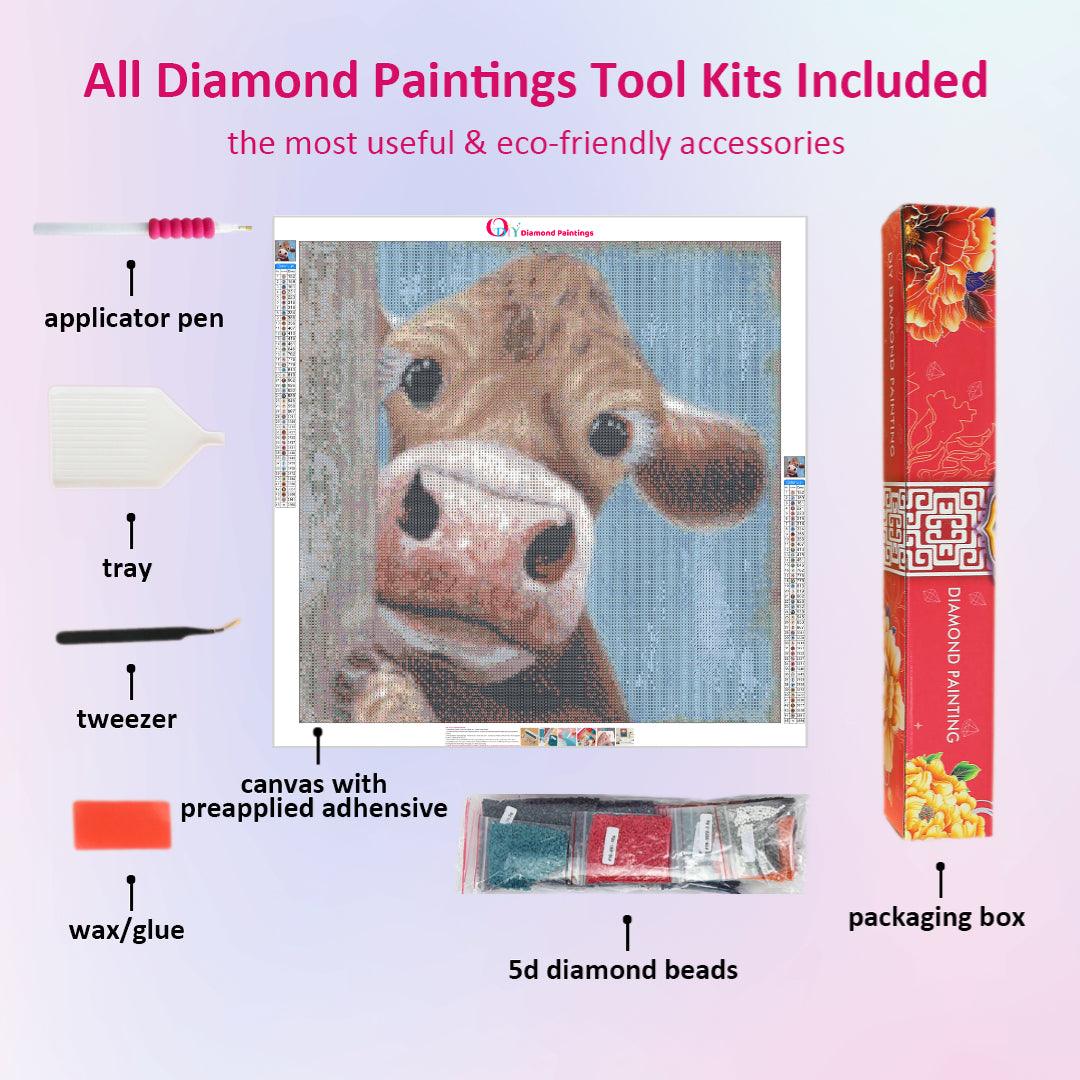 Cow with A Little Shy Diamond Painting