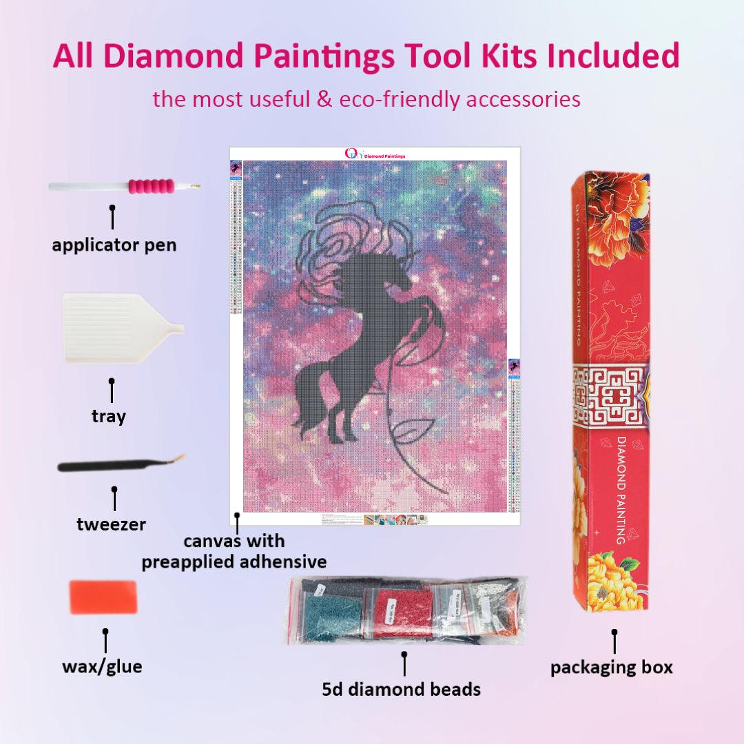 Unicorn & Rose Diamond Painting