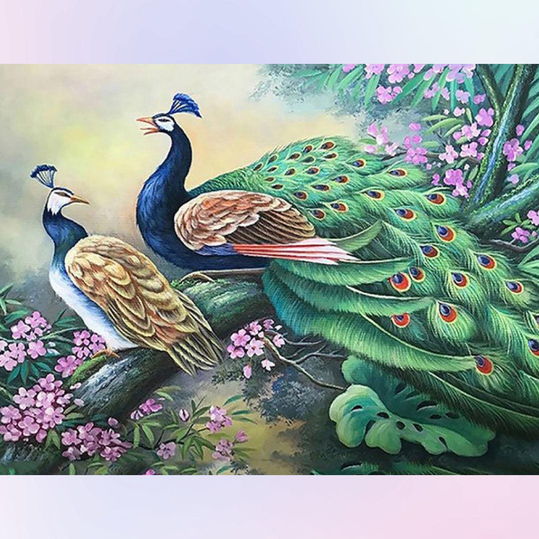 Peacocks Diamond Painting