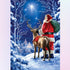 Deer and Santa Claus Diamond Painting