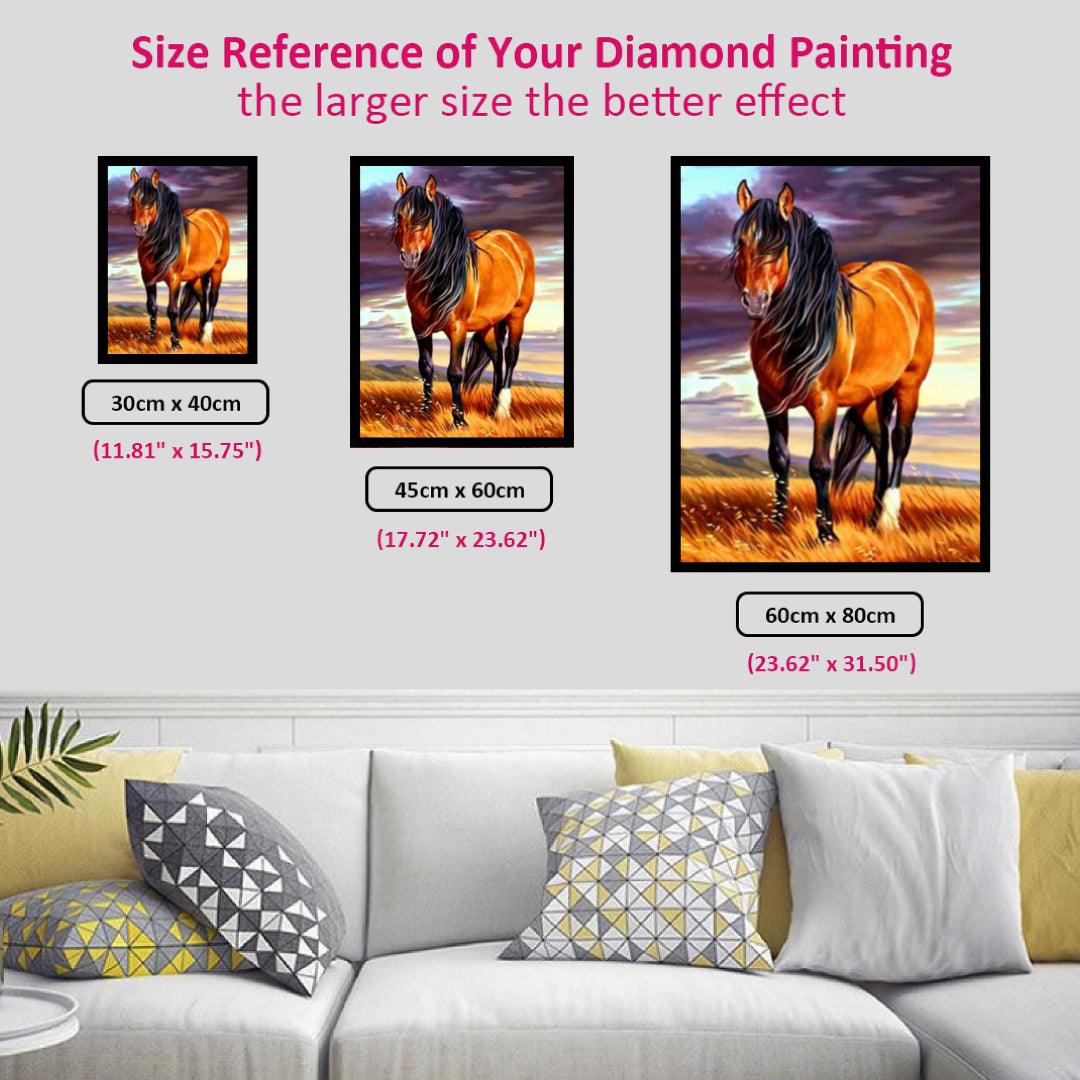 A Lone Horse Diamond Painting