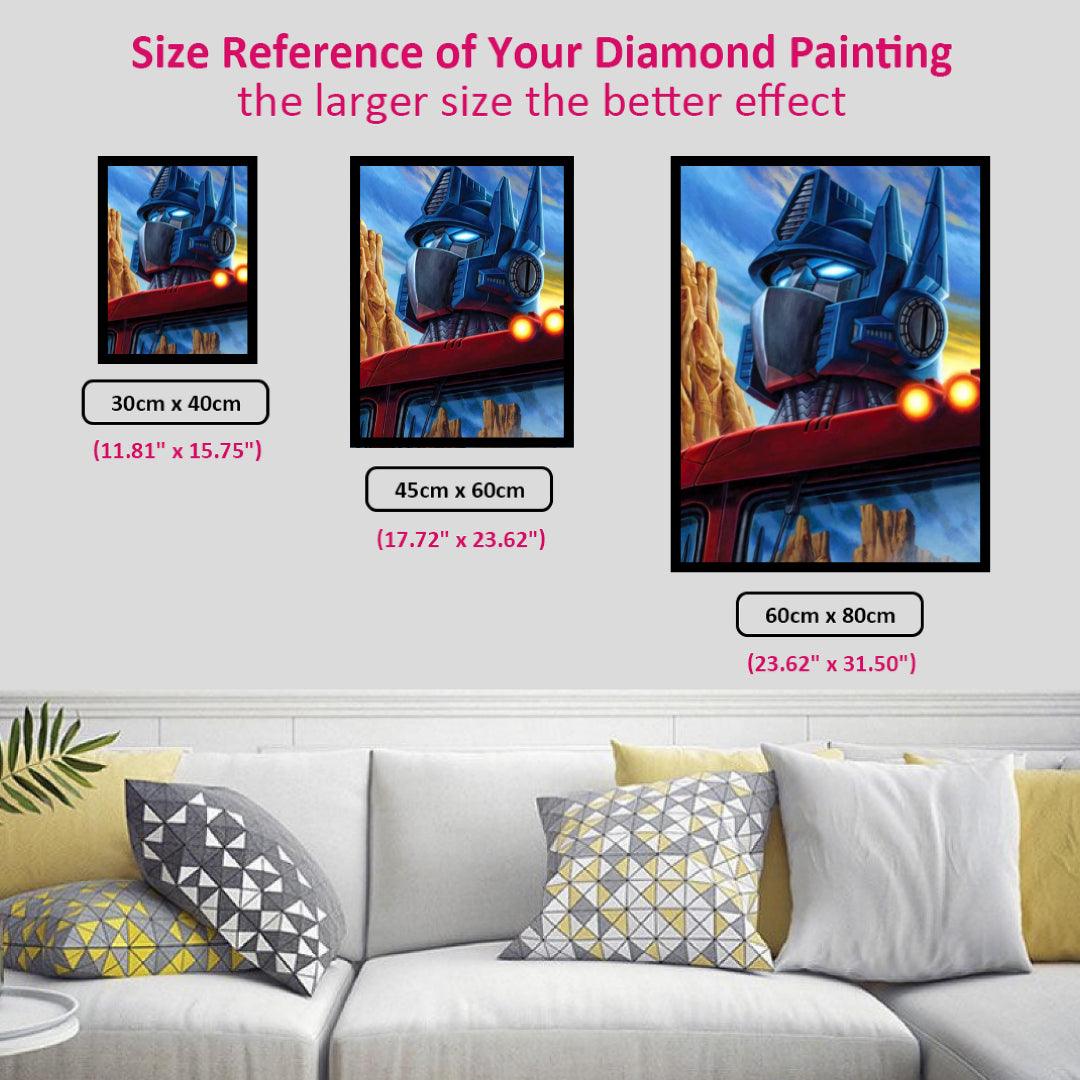 Huge Optimus Prime Diamond Painting