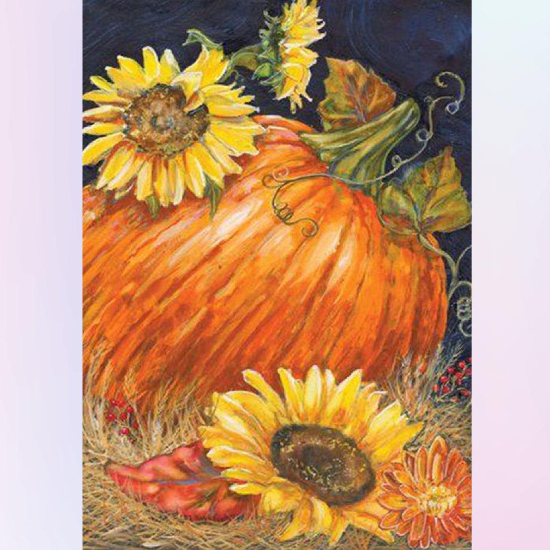 Pumpkin & Sunflower Diamond Painting